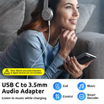 Verilux type c to audio 3.5 mm jack to usb c type to 3.5 mm headphone audio jack