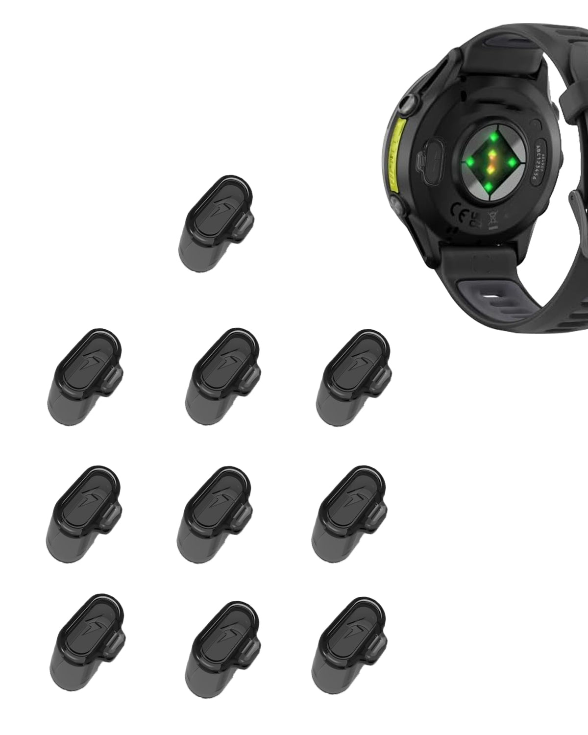 ZORBES® ORBES 10 Pack Charger Port Protector for Garmin Forerunner 970