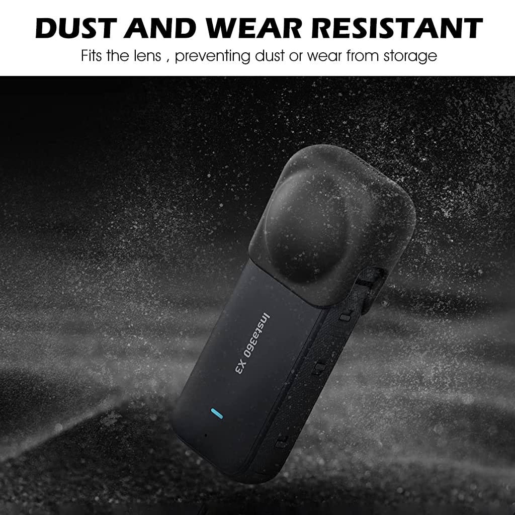 ZORBES® Silicone Case Cover Protector for Insta360 X3, Silicone All-Round Cover Compatible with 360 X3 Protective Accessories