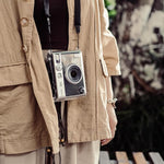 ZORBES® Clear Case for Fujifilm Instax Mini Evo PC Protective Case for Polaroid Fuji Instax Mini Evo Camera Fashion Transparent Protecive Case with Attachable Loop