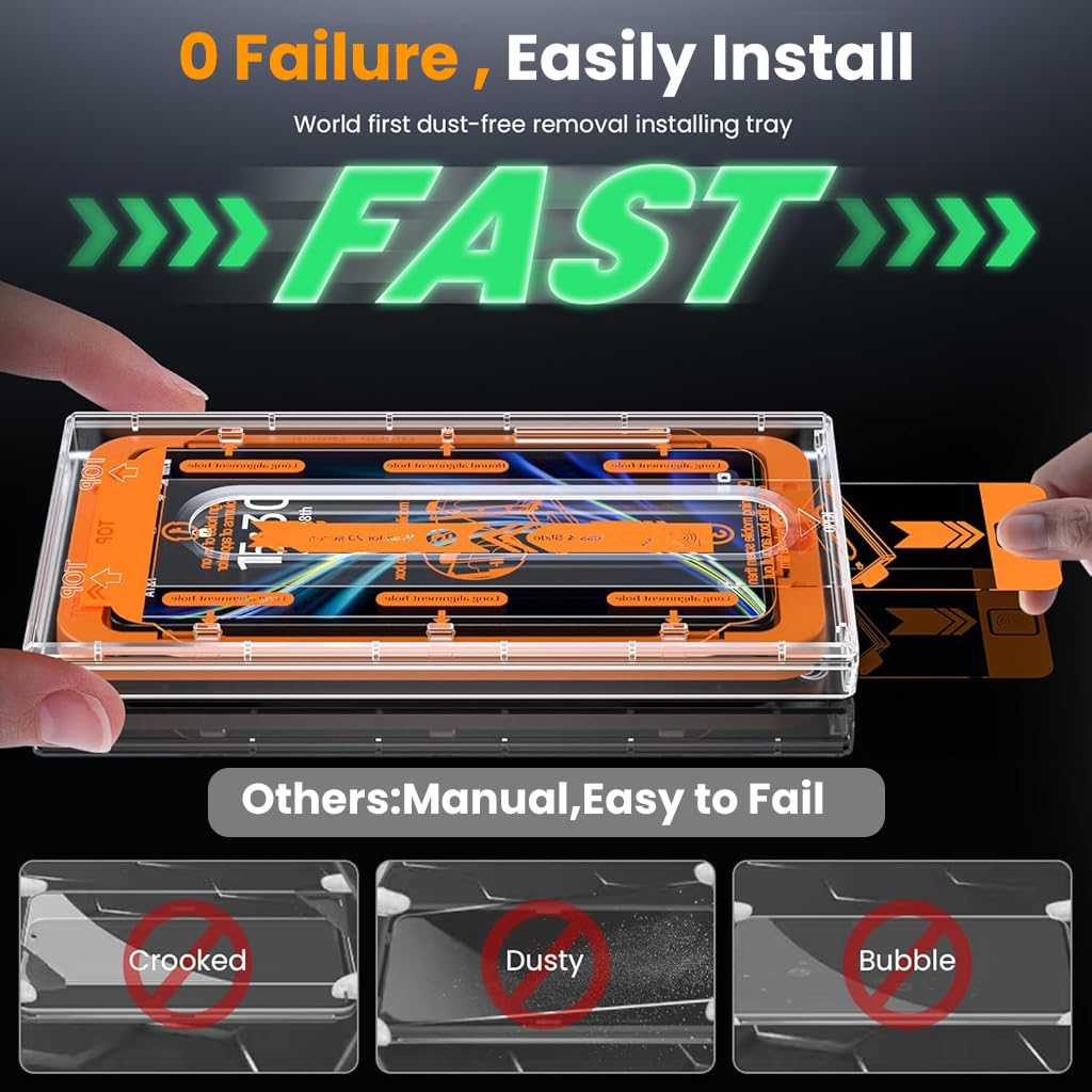 ZORBES® Compatible with Samsung S25U 2Pcs Screen Protectors HD Tempered Glass Screen Protectors Anti-scratch Screen Protectors withScreen Alignment Tool & Accessories Pack