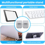 ZORBES® 2PCS Foldable Laptop Feet with Anti-slip Silicone-Silver