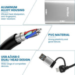 Verilux SD Card Reader for Fast Photo and Video Transfer with Dual USB-C and USB-A | 10Gbps Plug and Play Access for Laptops and Smartphones