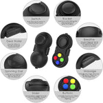 Verilux Fidget Pad Toys with 8-Fidget Functions 2nd Generation Fidget Toy Controller Stress Reducer Hand Shank Fidget Cube Perfect for Release and Anxiety Relief Pop it Fidget