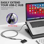Verilux USB C Extension Cable 9.8 ft for Charging and Data Transfer | 100W PD 10Gbps 4K Output