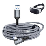 Verilux USB C Cable for Meta Quest and Gaming PC featuring 16.8 ft length with Nylon Braid | Fast USB 3.2 Gen1 Data Transfer