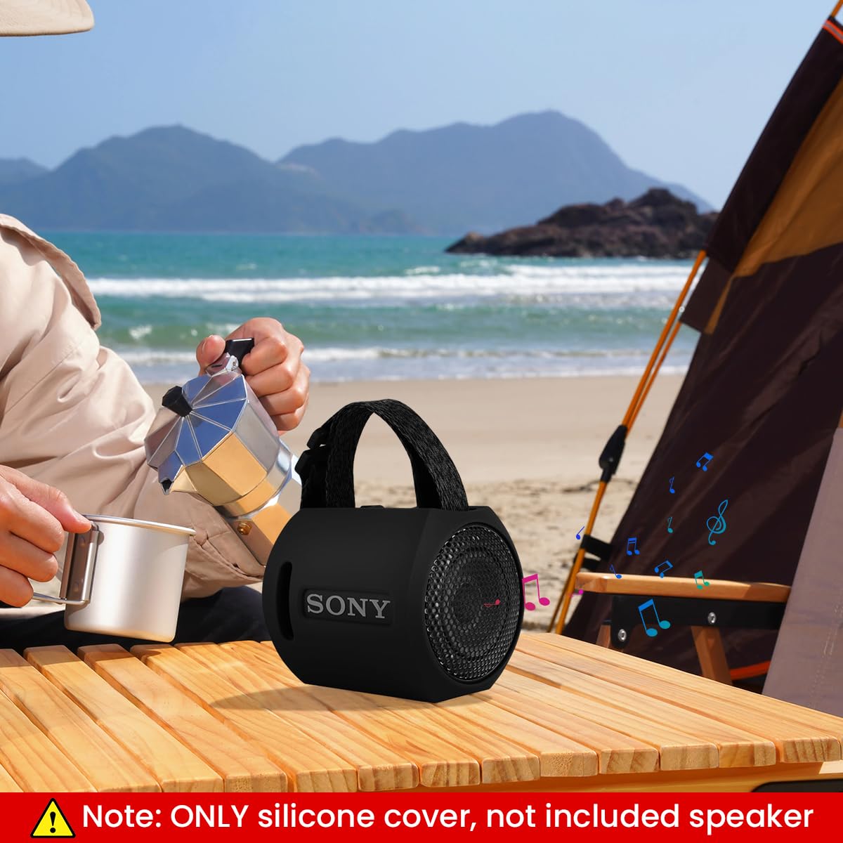 Verilux Silicone Cover Case for Sony SRS-XB13 Speaker with 4 Side Stand Pins | Shockproof Sleeve