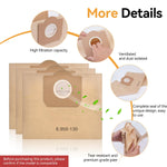 Verilux Vacuum Cleaner Dust Bags for Karcher WD3 MV3 featuring 6 Pack Paper Filter Design