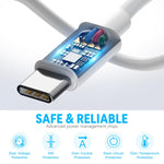 Verilux Multi Type C Cable for iPhone and Galaxy featuring 1.2m Length & Magnetic Charging | 4 in 2 Fast Charger