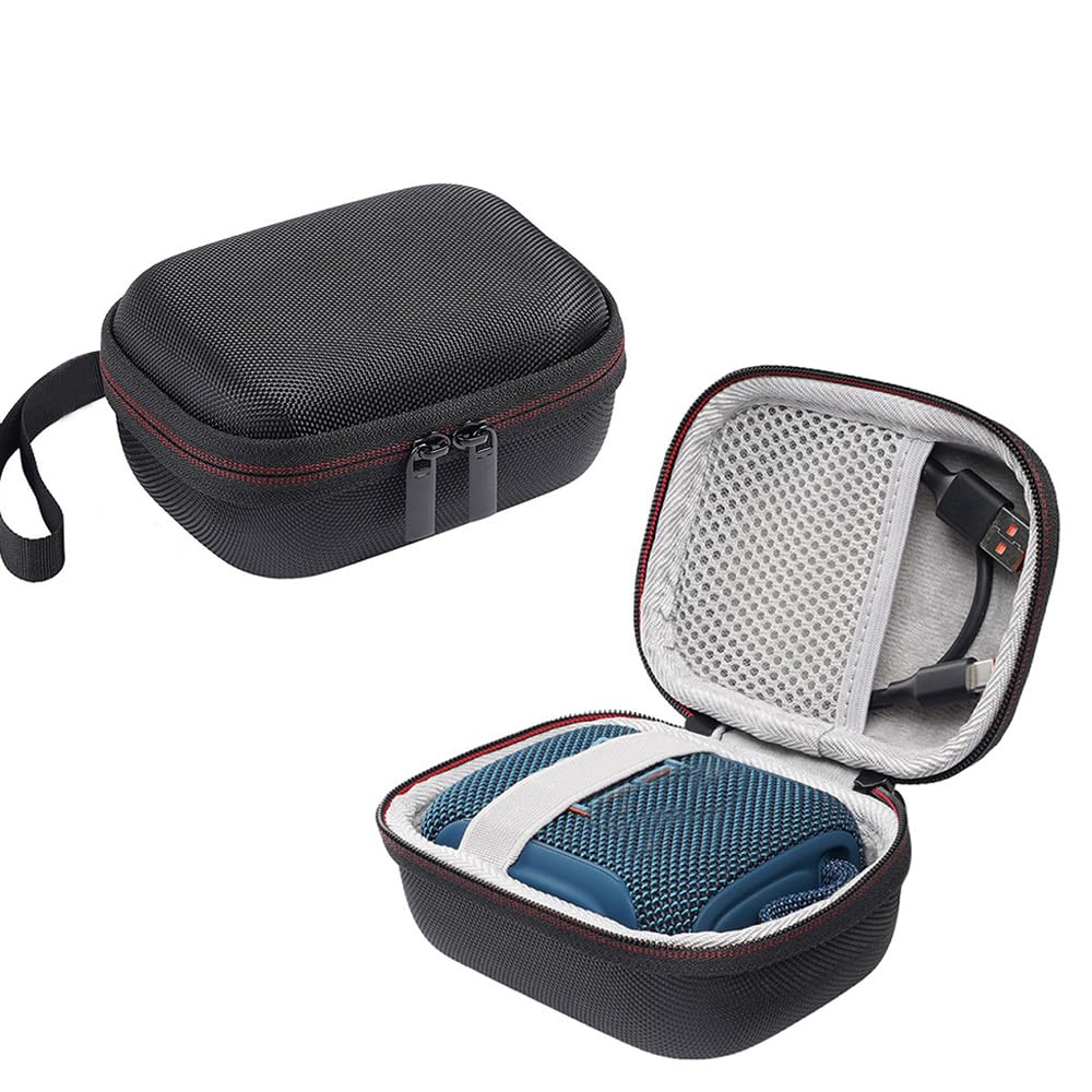 ZORBES® Compatible with JBL Go 5 Bluetooth Speaker Travel Case, Hard Shell Waterproof Storage Bag with Soft Plush Lining Anti-Scratch Protective Carrying Case for JBL Go 5 Speaker & Accessories