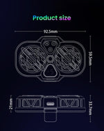 Verilux® Phone Cooler LED Dual Turbo Fan Phone Cooler with Real Time Temp Display & Adjustable Temperature Clip-on Phone Cooler for iOS & Android Smartphones from 4.5 to 6.7 in