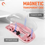 Verilux® Transparent Wireless Mouse, Rechargeable Dual Modes 2.4G & 5.1 Bluetooth Mouse
