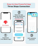 Zeitel® 3 Rolls Thermal Label Roll for D30 Thermal Label Print Paper Unique Nebula Pattern Print Label Paper 12mm x 40mm, 160 Labels per Roll, D30 Thermal Label Roll Replacement