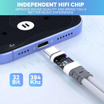 Verilux USB C Splitter Adapter with 60W PD Fast Charging and Type-C Audio Support | Nylon Braided Cable