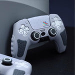 ZORBES® Game Controller Silicone Cover for PS5 Game Controller 30th Anniversary Customized Protective Cover for Controller, with 2 Thumb Grip Caps & Touchpad Sticker
