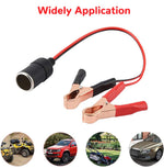 Verilux Car Cigarette Lighter Socket Cable for 12V 24V Battery | 30A Inline Fused Connector
