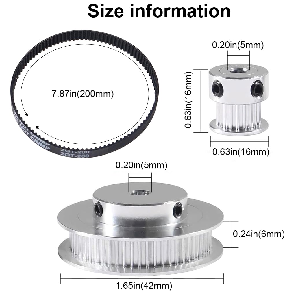 Serplex® Synchronous Timing Pulley Wheel Kit for 3D Printers