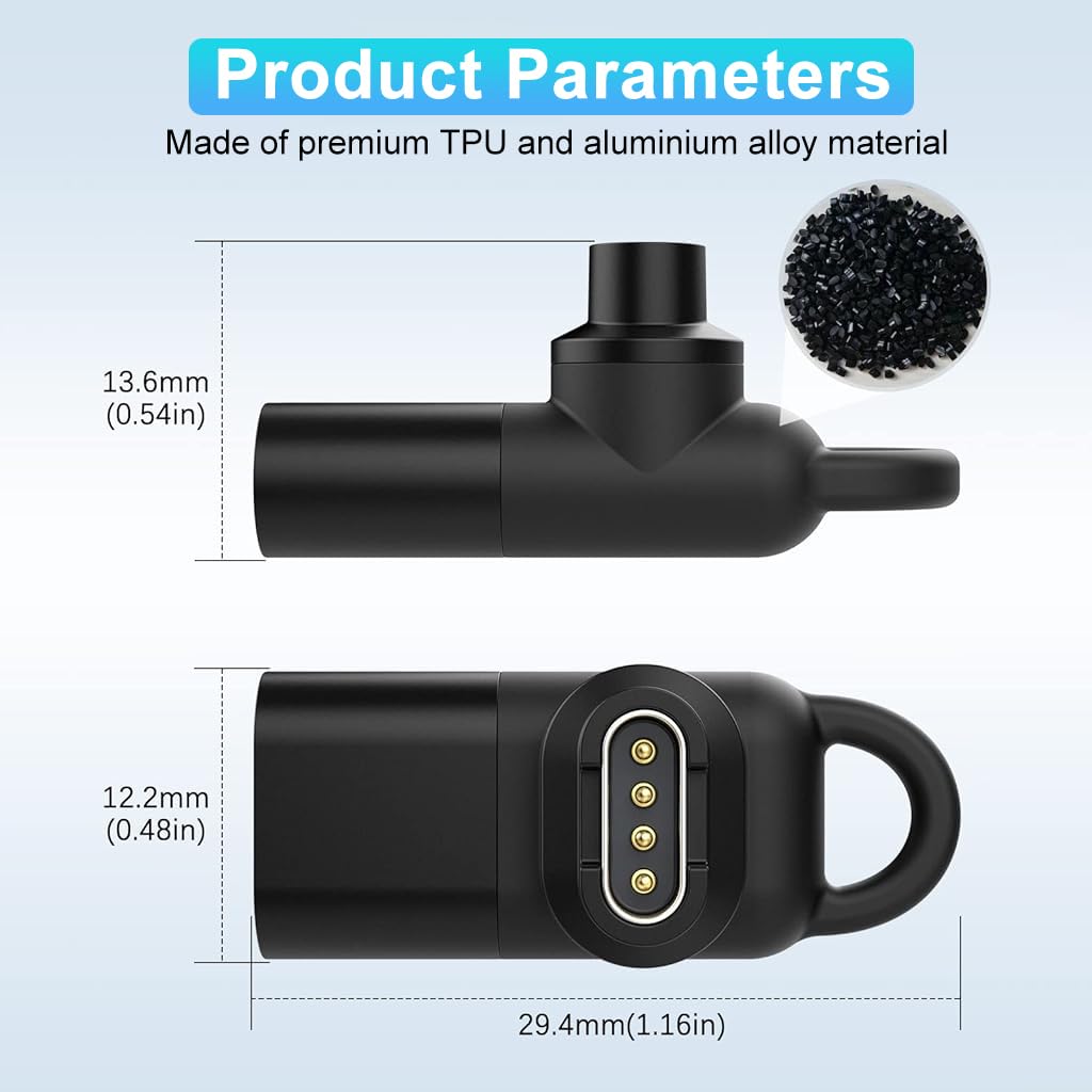 ZORBES® USB C to Garmin Adapter Garmin Charging Cable to Type C Adapter Universal Garmin Charging Cable Adapter Compatible with Garmin Fenix 7/7S/7X/6/6S/6X/5/5S/5X/Forerunner 245/255/Vivoactive 3/4