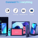 Verilux USB C to USB C Cable for Laptops and Phones with 240W PD Chip and Zinc Alloy Connector | 6.6ft Nylon Braided Fast Charging and 480Mbps Data Transfer