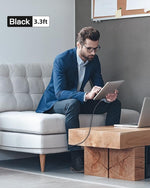 ZORBES® 3.3ft USB C Cable for iPhone PD 60W Fast Charging Cable 2 In 1 Light-ning Cable Support Data Sync USB C Charging Cable for iPhone with 2 Magnetic Connectors USB C to Light-ning Cable