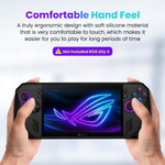 ZORBES® Protective Case for ASUS ROG Ally X Gaming Console, Anti-Scratch TPU Cover with Folding Kickstand, Non-Slip Protective Case Skin Cover Handheld Cover, Not Included Rog-Ally, Black