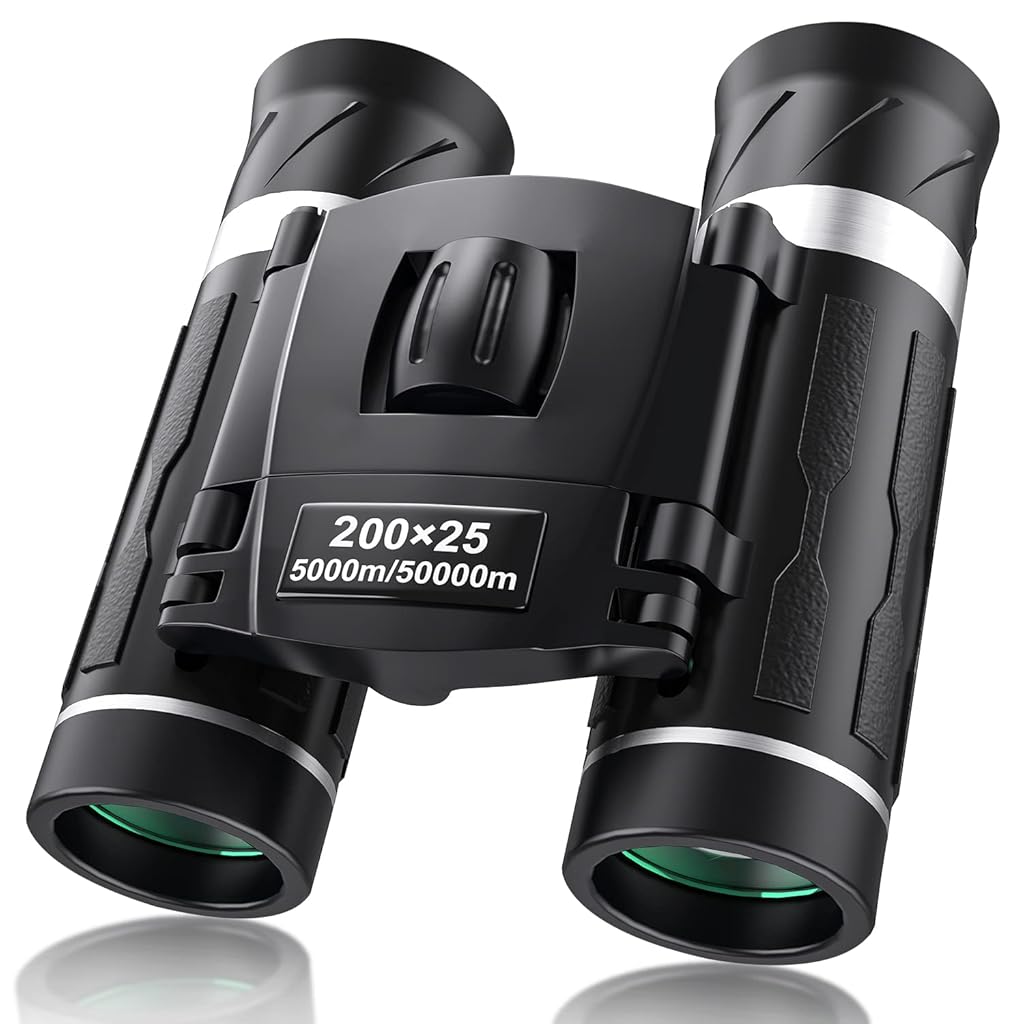 ZORBES® Pocket Binoculars for Adult & Kids 200x25 Mini Compact Binoculars High-Powered, Portable Binoculars for Bird Watching, Travel, Stargazing& Outdoor Activities