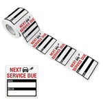 ZORBES® 300Pcs Car Service Due Data Stickers 2''x2'' Next Service Due Date Writable Car Service Due Data Stickers Car Maintenance Data Stickers Service Appointment Stickers