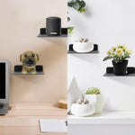 ZORBES® BT Speaker Wall Mount Acrylic Wall Rack with Anti-Slip Pad, with Screw Accessories, Utility Wall Rack for Bathroom, Living Room, Kithcne, Wall, 10x10.5cm