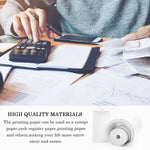 ZORBES® Thermal Printer Paper Roll 15PCS White Self-Adhesive Printing Sticker for Mini Printer Cash Register POS Machine 57mm x 25mm