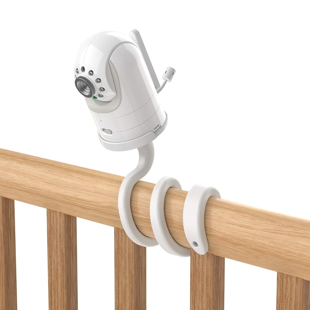 ZORBES® Flexible Baby Monitor Mount Compatible with Infant Optics Baby Monitor DXR-8 and DXR-8 Pro, Baby Camera Holder with Flexible Arm & Adjustable Clip