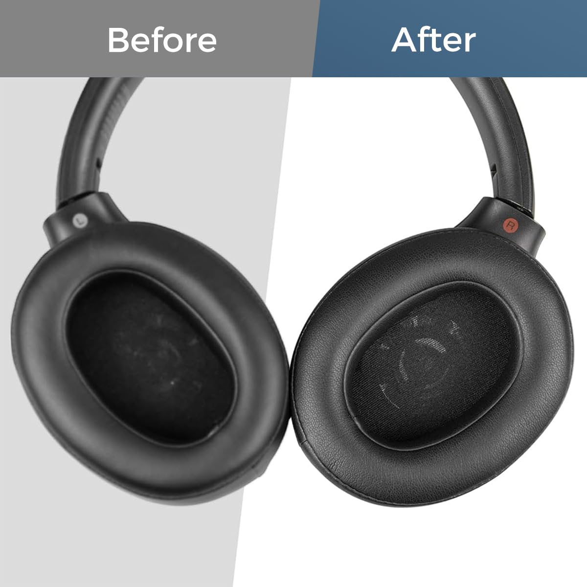 ZORBES® Replacement Earpads for Sony WH-XB900N WH-CH710N CH720N Bluetooth Headphones Noise Reduction PU Soft Earpads Replacement, One Pair