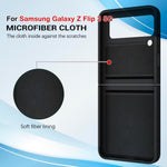 ZORBES® Phone Case for Samsung Galaxy Z Flip 3 5G Black(Only Phone Case)