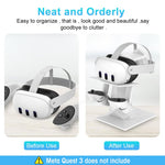 Verilux Glasses Storage Stand for Meta Quest 3 and 3S featuring Non Slip ABS Base | 3PCS Set