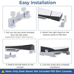 Verilux® esk Stand for PS5 Slim Console, Horizontal Stand for PS5 Slim Console, Anti-Slip Base Stand Accessories for Playstation 5 Slim Digital & Ultra-HD Edition Console, No PS5 Slim Digital Console
