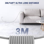 Verilux Type C to Type C Cable for Fast Charging with 60W PD and 9.8 ft Nylon Braided Design