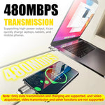 Verilux Type C Cable 4 in 1 240W Fast Charging with Magnetic Coiled Design | 480Mbps Data Transfer