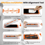 ZORBES® Compatible with Samsung S25U 2Pcs Screen Protectors HD Tempered Glass Screen Protectors Anti-scratch Screen Protectors withScreen Alignment Tool & Accessories Pack