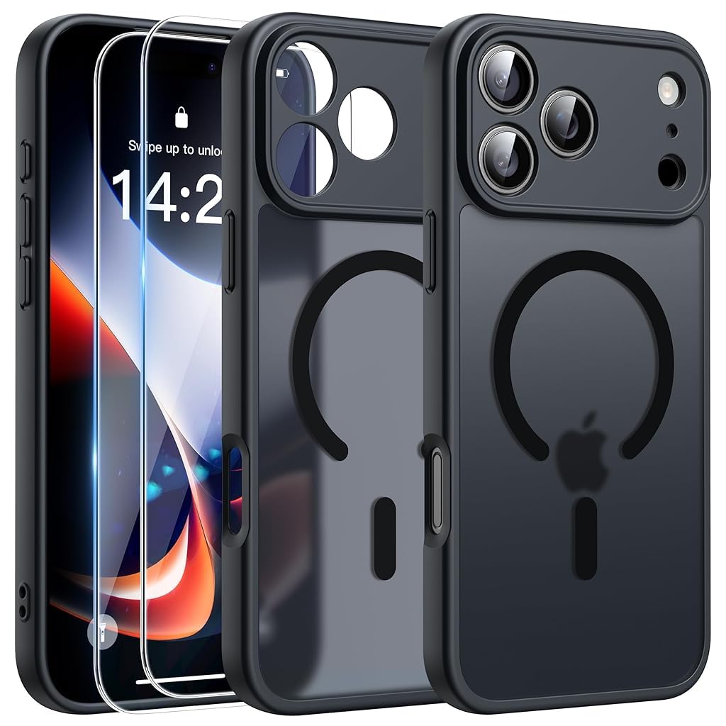 ZORBES® for 17 Pro Case: Frosted Translucent Matte Military Grade Shockproof Slim Cover | Full Covered Camera Protection | Slim Drop Proof Durable Protective Case