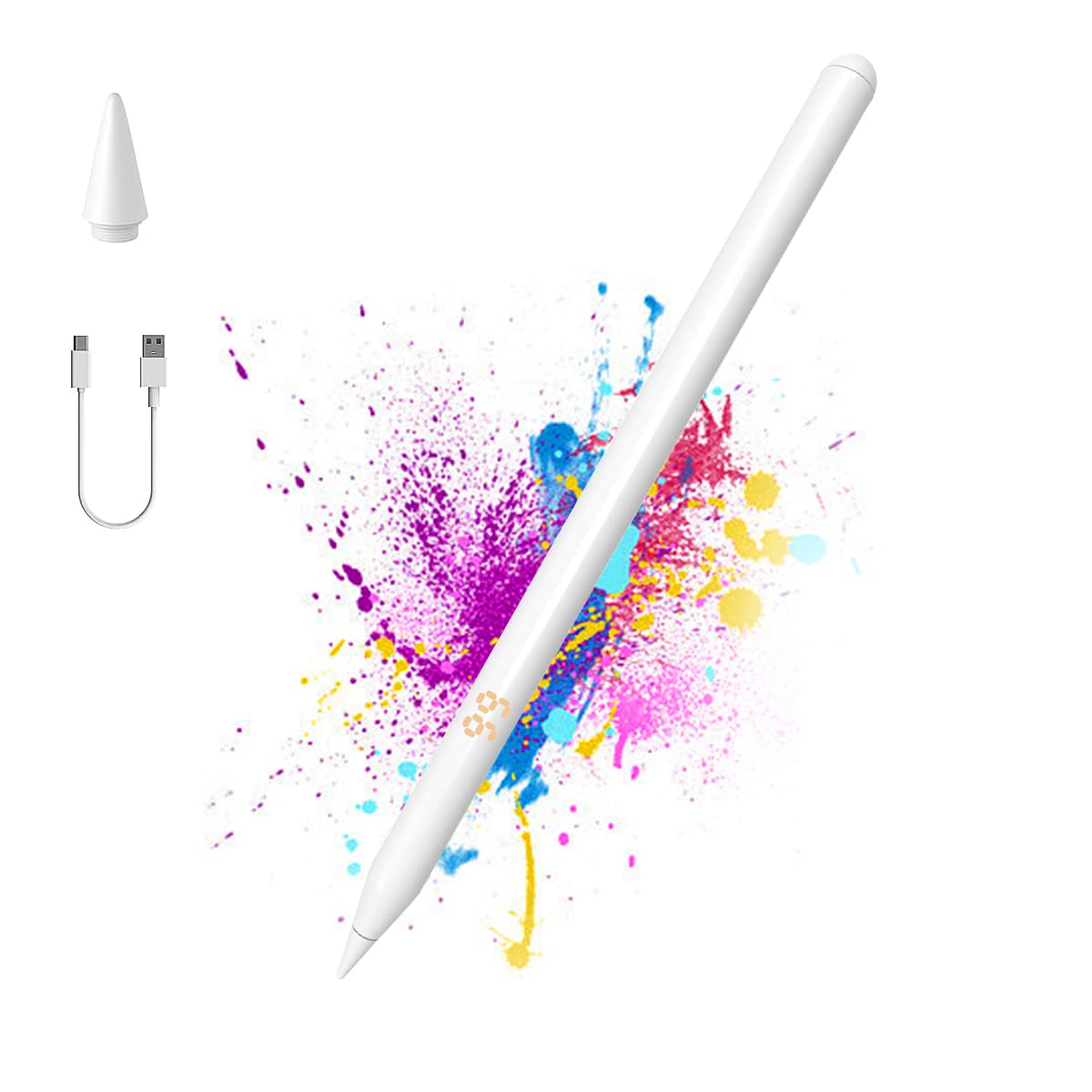 Verilux® Stylus Pen for iPad Pencil Compatible with 2018 and Later Magnet Adsorption & Digital Battery Display for Apple Pencil Alternatives Palm Rejection Smart Pen for Tablet with Tilt Sensitivity