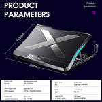 Verilux Laptop Cooling Pad for 11–17.3 Inch Notebooks with 6 Quiet Fans and Dual USB Ports | Adjustable RGB Stand