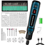 Serplex® Wireless Engraving Pen Kit with 44 Drill & Polishing Bits, 3-Speed Adjustable, USB Charging, Engraving Machine for Metal, Wood, Leather & Ceramics, DIY Carving Tool for Creative Art & Crafts