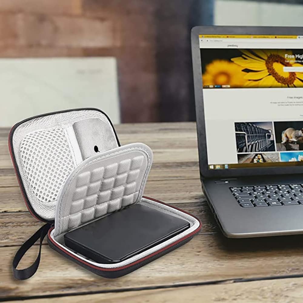 ZORBES® Hard Drive Storage Bag for SanDisk 500GB/ 250GB/ 1TB/ 2TB/ 4TB Portable SSD- SDSSDE61/ SDSSDE60-Black