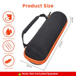 ZORBES® Carry Bag for JBL Flip 6 EVA Hard Case for JBL Flip 6 Anti-Scratch Carry Bag for JBL Flip 6 Bluetooth Speaker Portable Carabiner Hard Shell Case with Adjustable Strap & Carabiner
