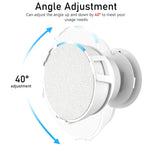 Zeitel® Adjustable Echo Pop Wall Mount - Durable Holder with Cable Organizer, Space Efficient Design for Echo Pop, Secure & Easy Installation, Echo Pop Accessory with Enhanced Sound Quality