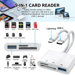 Verilux SD Card Reader for iPhone and iPad with Dual Slot and USB 3.0 High Speed Data Sync