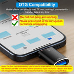 Verilux 2 in 1 Card Reader for iPhone 16 and Galaxy S24 featuring 5Gbps Speed and Aluminum Body