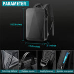 Verilux Laptop Backpack for Travel with Anti Theft TSA Lock and USB Port Fit 15.6 Inch