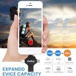 Verilux 4 in 1 Pendrive 64GB for iPhone iPad and Android with Type C Interface | Brushed Metal Design