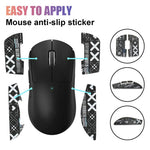 Verilux Mouse Grip Tape for G PRO X Superlight with Sweat Resistant Self Adhesive Design | Black
