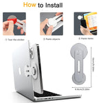 Verilux Magnetic Phone Holder for Laptop with Folding Aluminum Bracket | Dual Screen Mount